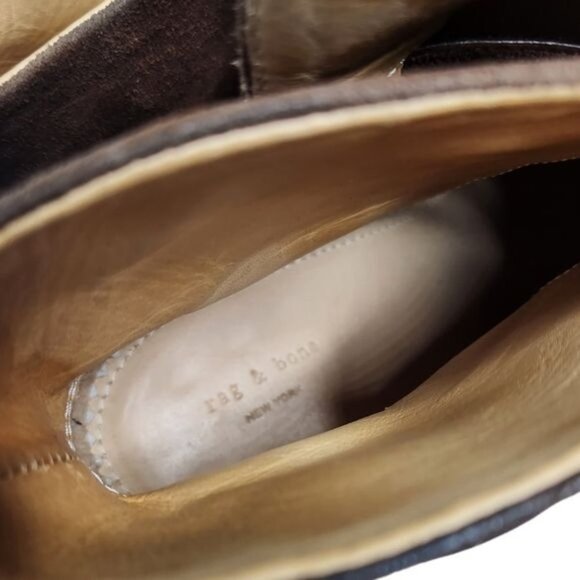 RAG & BONE Kinsey Brown Leather Ankle Boot - Picture 11 of 14